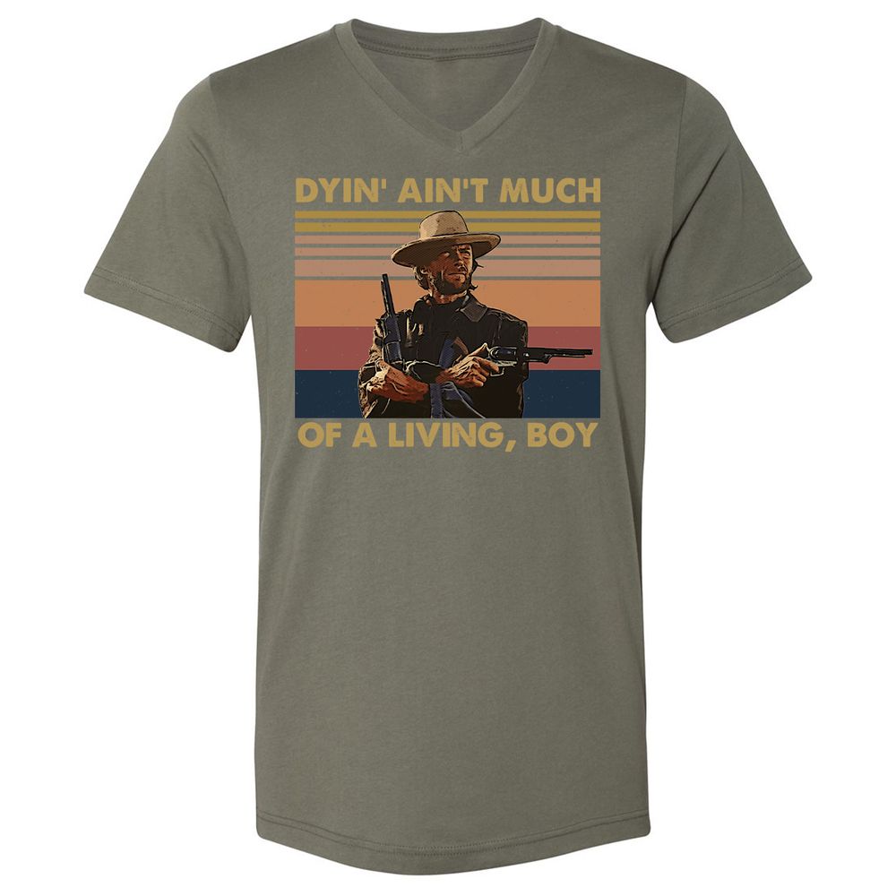 Unisex V-Neck T-Shirt - 2ZWNTPCW - Military Green - 10