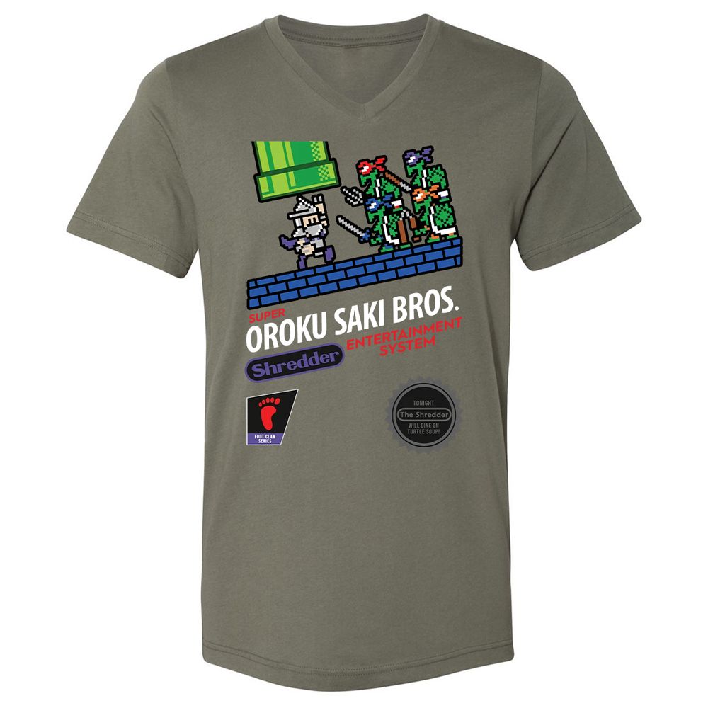 Unisex V-Neck T-Shirt - GQ11JWZG - Military Green - 10