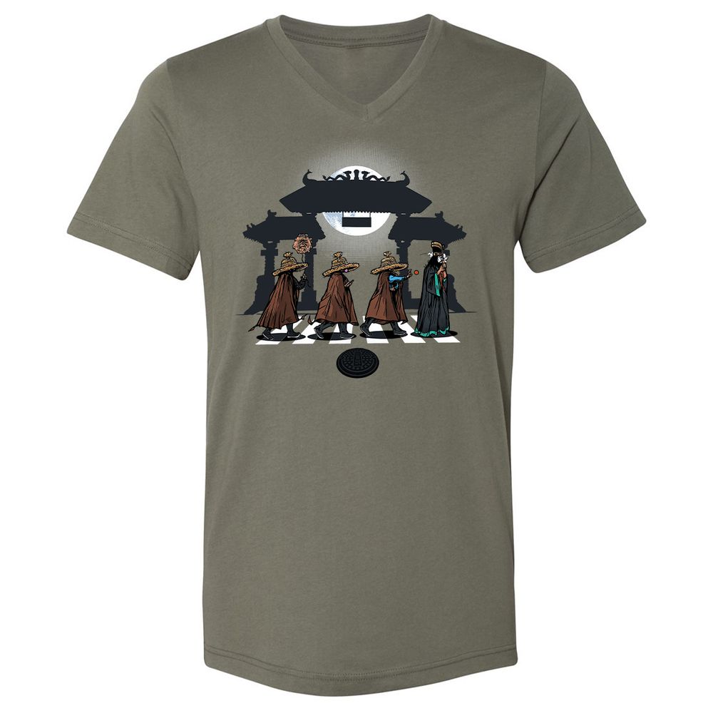 Unisex V-Neck T-Shirt - 912LZTRD - Military Green - 10