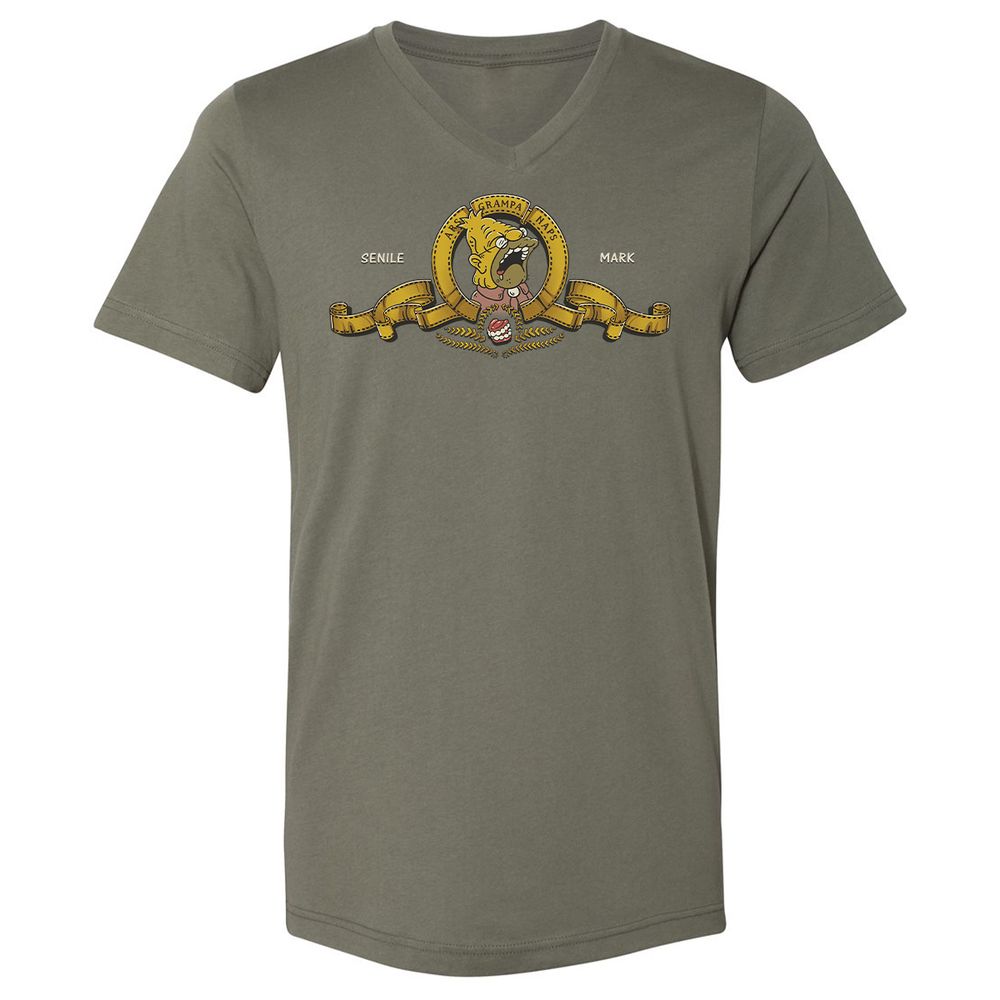 Unisex V-Neck T-Shirt - 25UAP1FJ - Military Green - 10