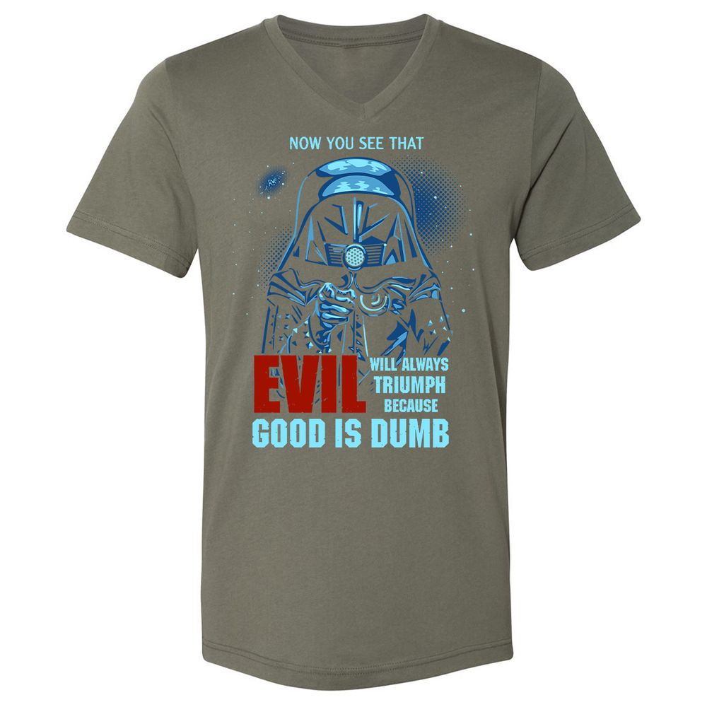 Unisex V-Neck T-Shirt - TVYWLEPL - Military Green - 10