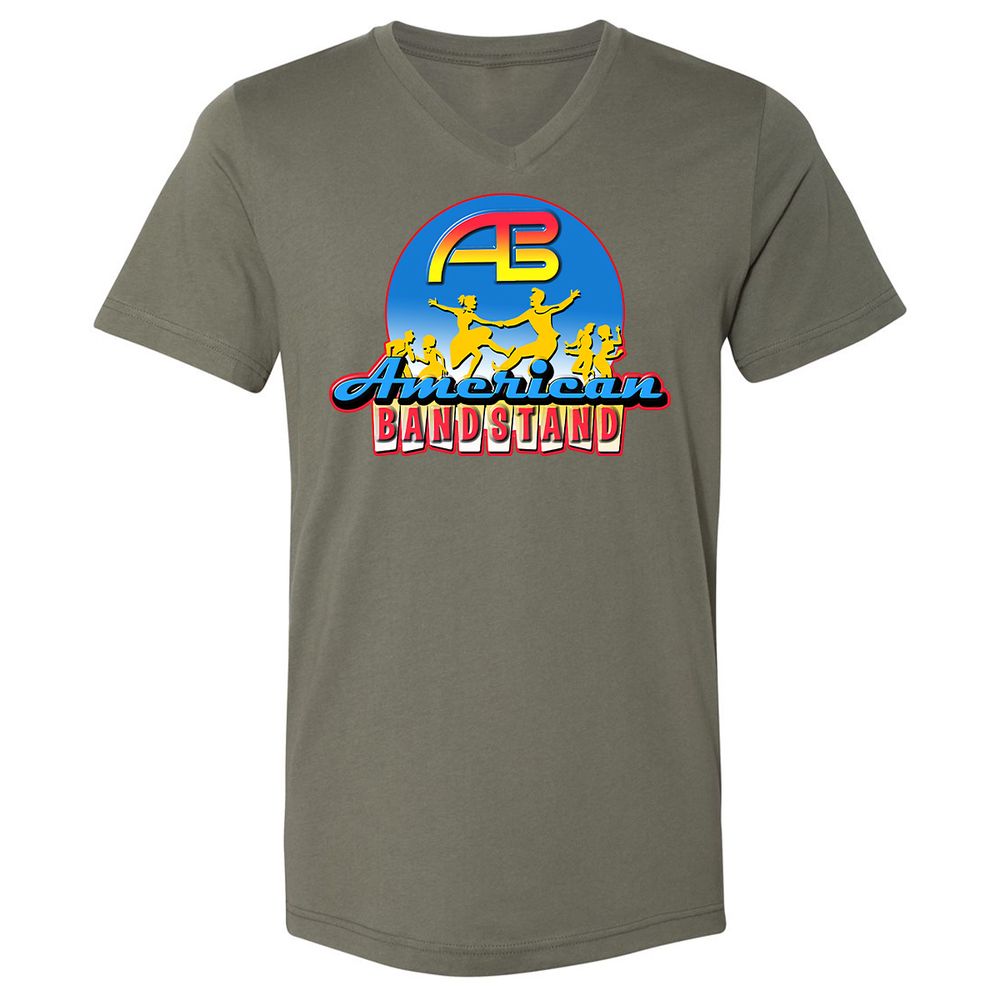 Unisex V-Neck T-Shirt - HS77C7DK - Military Green - 10