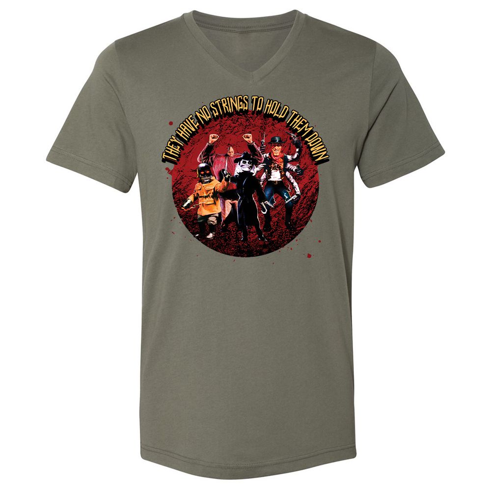 Unisex V-Neck T-Shirt - 3V26T4DZ - Military Green - 10