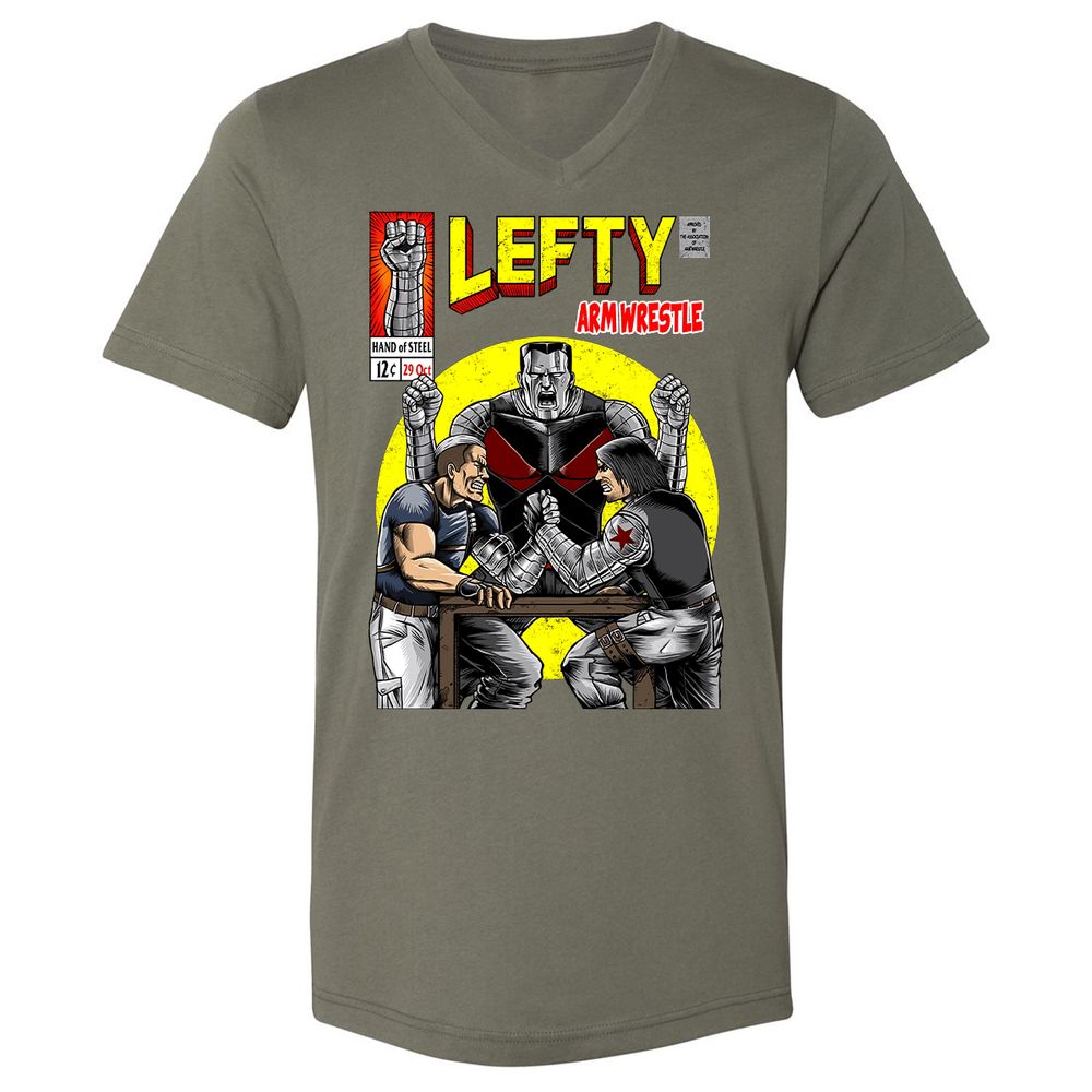 Unisex V-Neck T-Shirt - VCAPWR15 - Military Green - 10