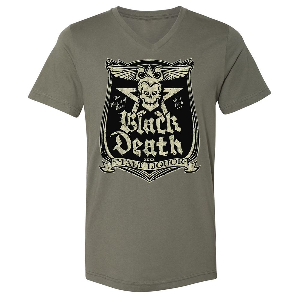 Unisex V-Neck T-Shirt - AU4JNCBE - Military Green - 10