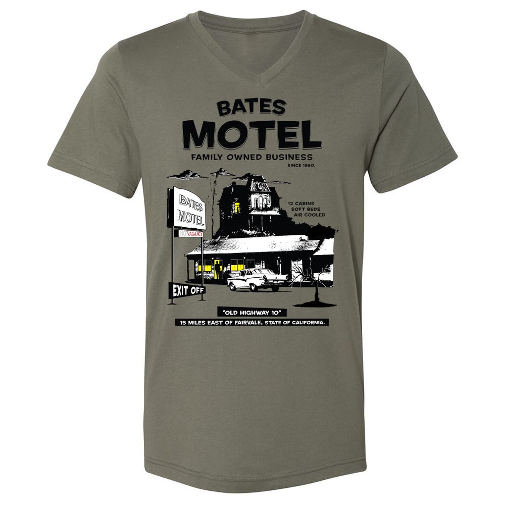 Unisex V-Neck T-Shirt - 4SB3V3FD - Military Green - 10