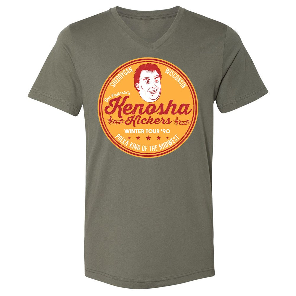 Unisex V-Neck T-Shirt - 7LBLD2CJ - Military Green - 10