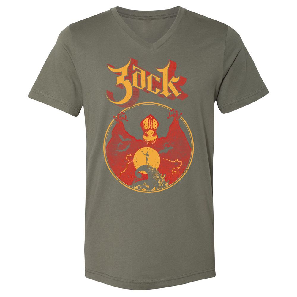 Unisex V-Neck T-Shirt - HVKTDFCN - Military Green - 10