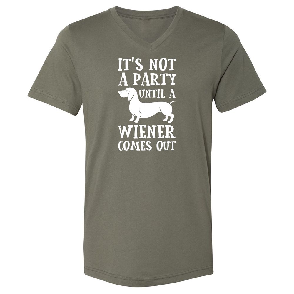 Unisex V-Neck T-Shirt - S75XQZDB - Military Green - 10