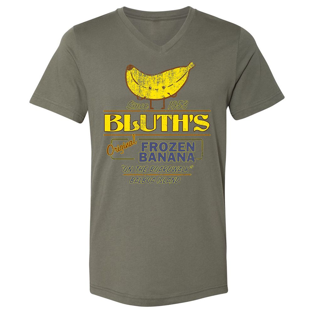 Unisex V-Neck T-Shirt - Q3KVS9Z6 - Military Green - 10