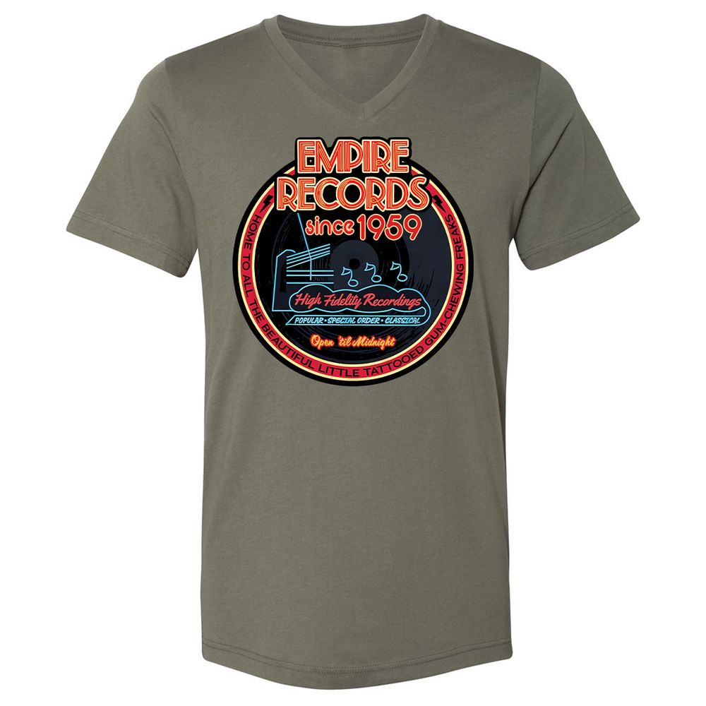 Unisex V-Neck T-Shirt - DXHM2546 - Military Green - 10