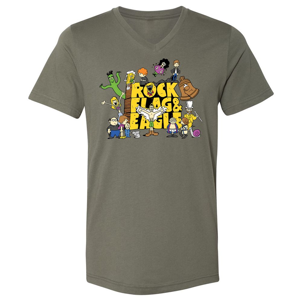 Unisex V-Neck T-Shirt - G2UG4R2C - Military Green - 10