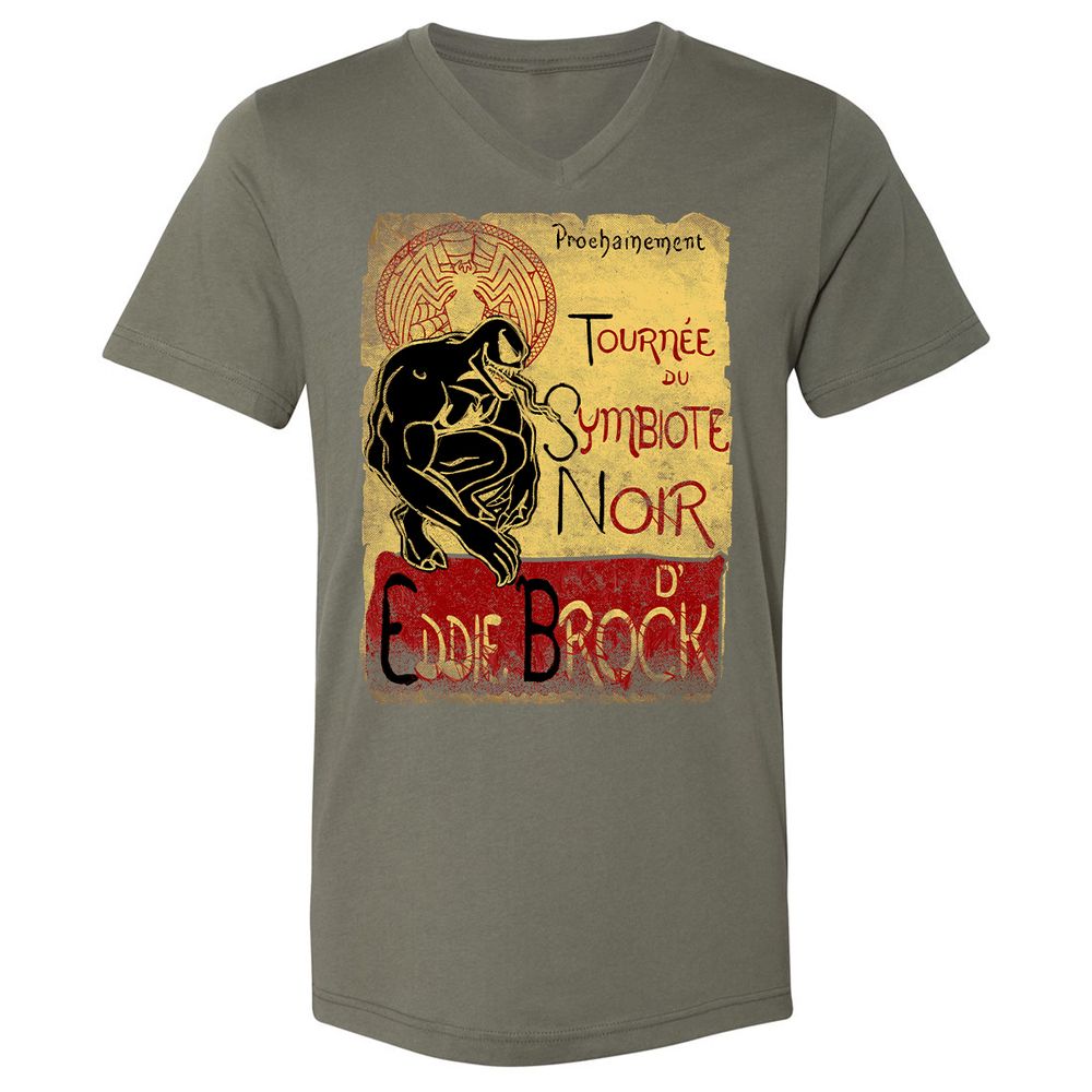 Unisex V-Neck T-Shirt - DLBVN3BX - Military Green - 10