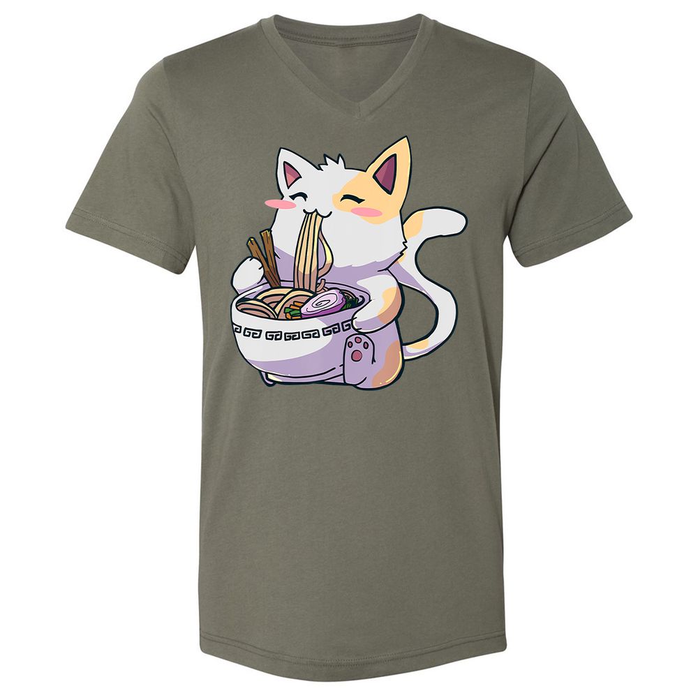 Unisex V-Neck T-Shirt - 3Q4QCJ4A - Military Green - 10