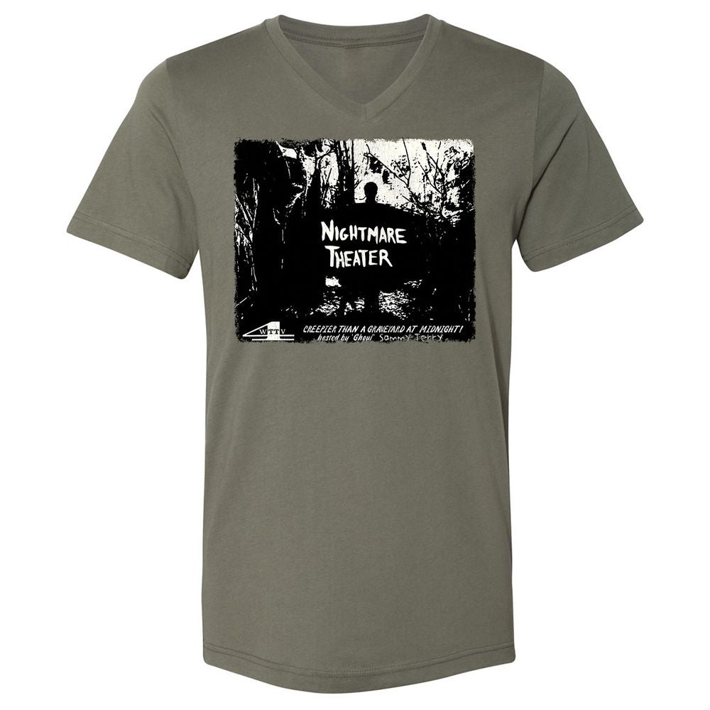 Unisex V-Neck T-Shirt - TNEXB49M - Military Green - 10