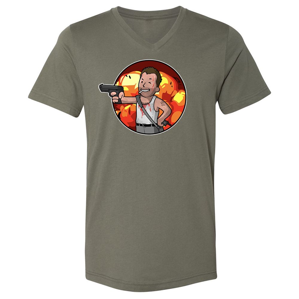 Unisex V-Neck T-Shirt - 2VNH7H7V - Military Green - 10