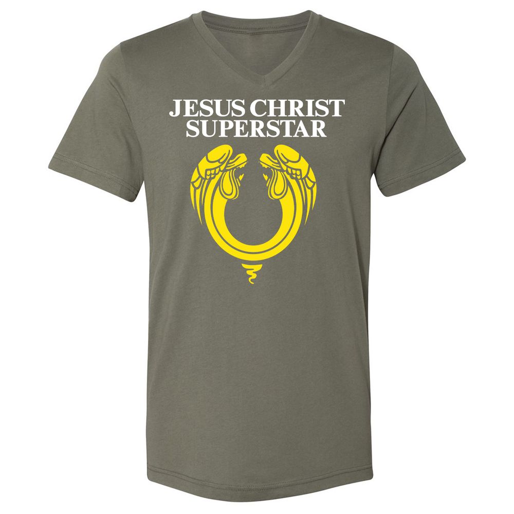 Unisex V-Neck T-Shirt - N18TJK59 - Military Green - 10