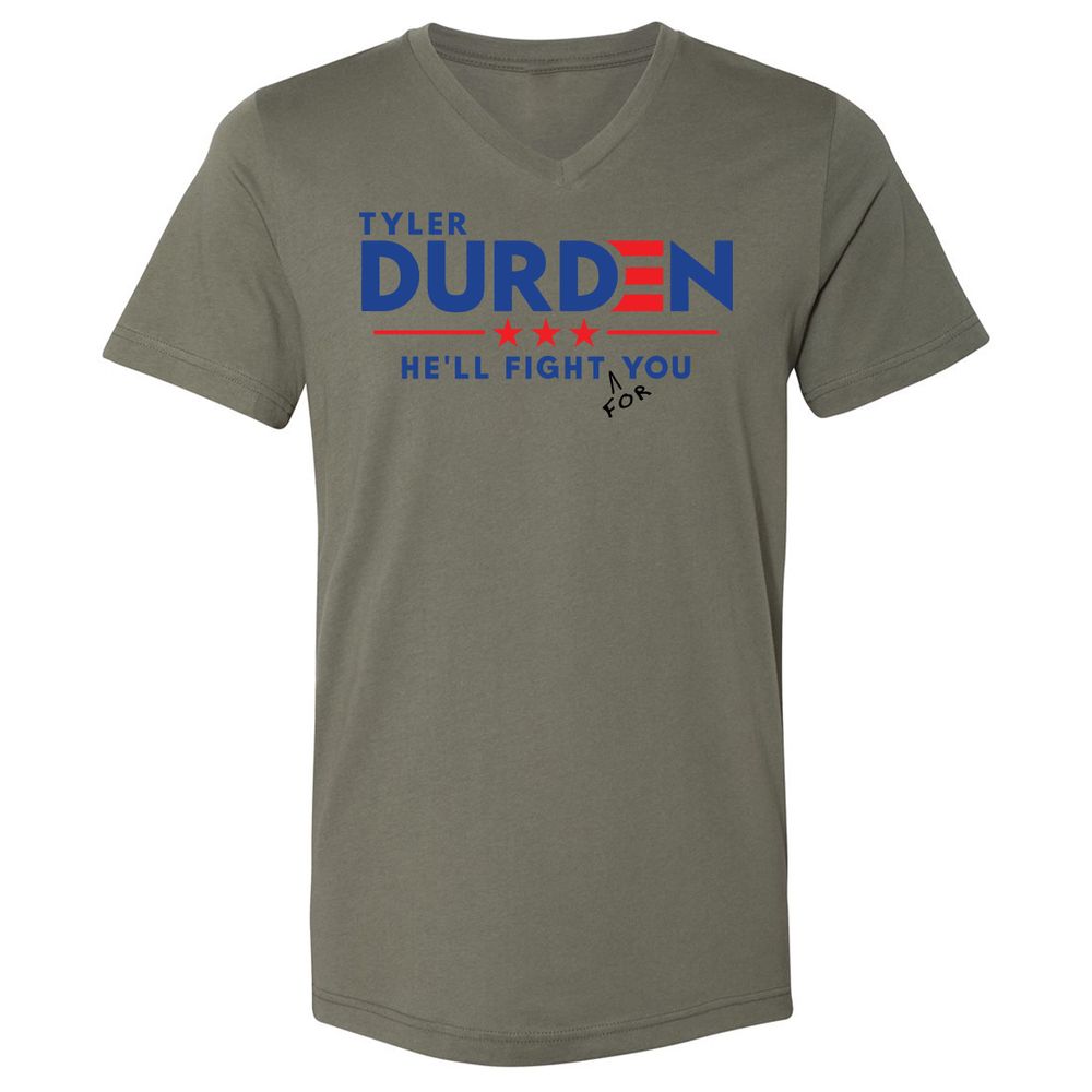 Unisex V-Neck T-Shirt - H411PVEZ - Military Green - 10