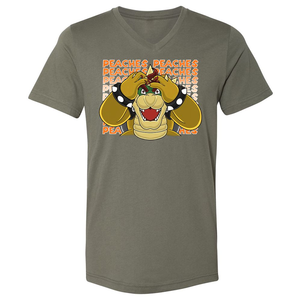 Unisex V-Neck T-Shirt - 192EKZG8 - Military Green - 10