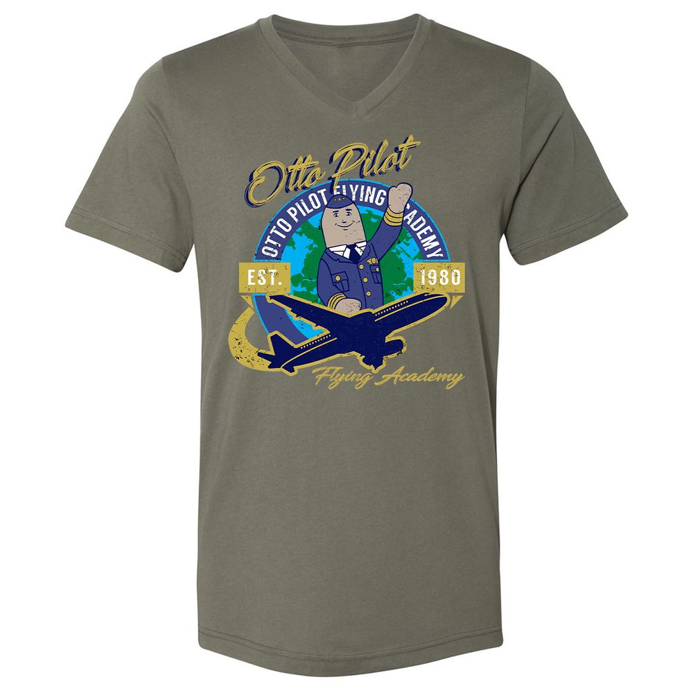 Unisex V-Neck T-Shirt - SV6BBU42 - Military Green - 10