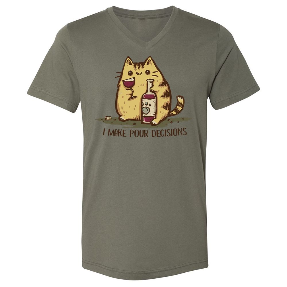 Unisex V-Neck T-Shirt - VJA8V4SL - Military Green - 10