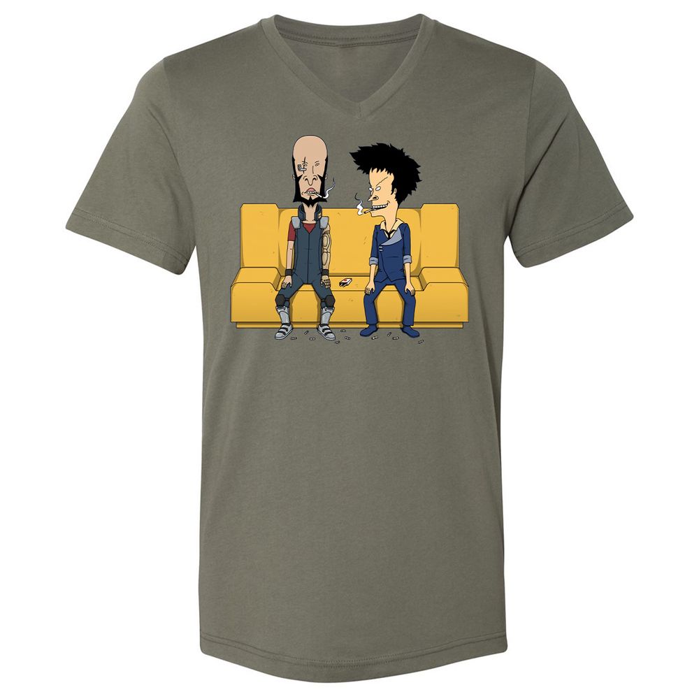 Unisex V-Neck T-Shirt - SLL4CKTH - Military Green - 10