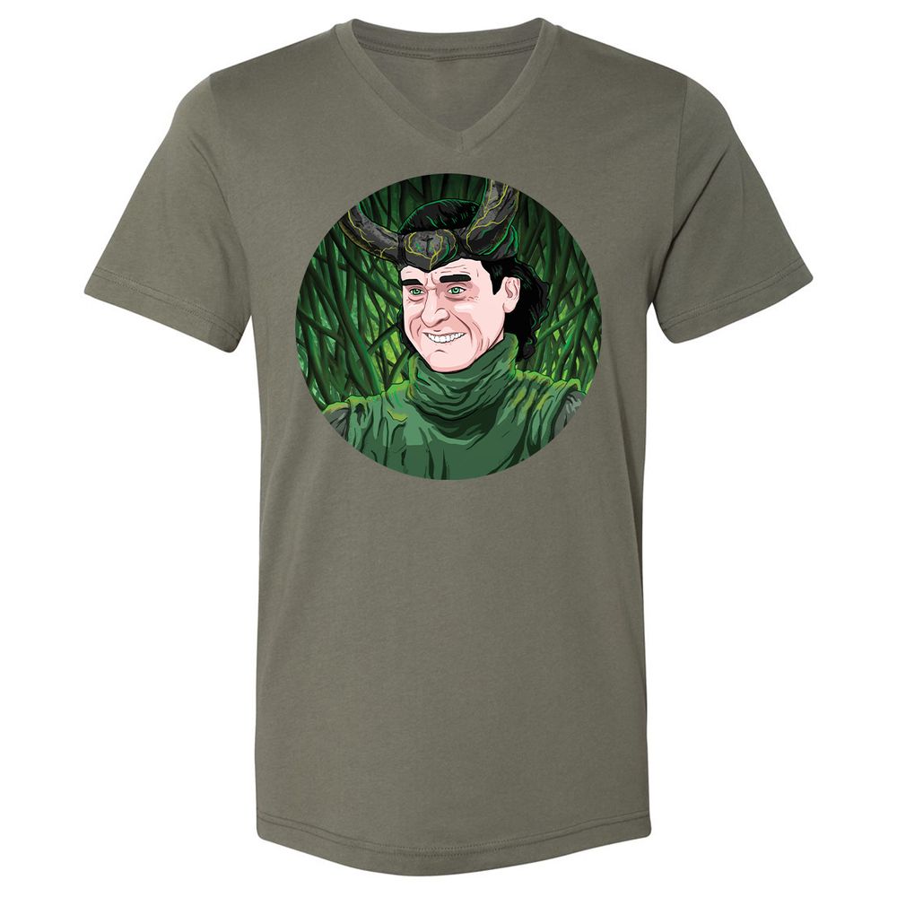 Unisex V-Neck T-Shirt - SSHEWGNP - Military Green - 10