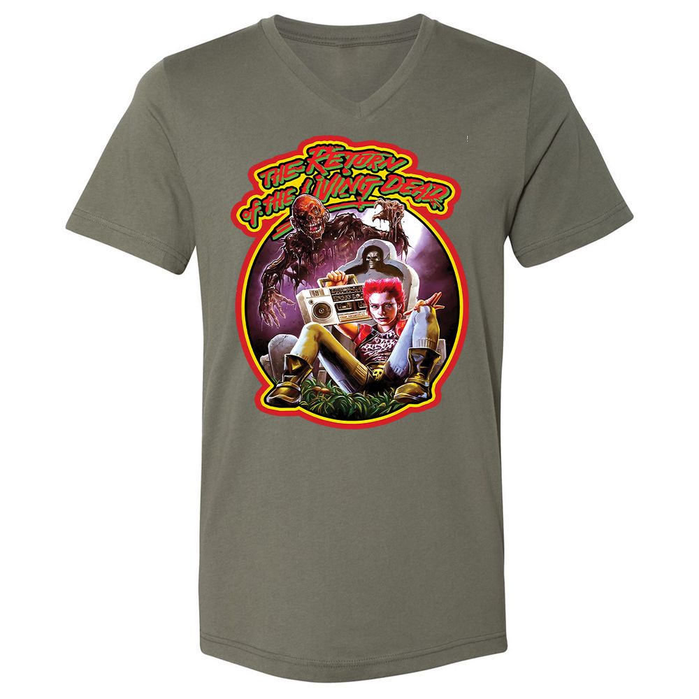 Unisex V-Neck T-Shirt - MDAP8UTN - Military Green - 10