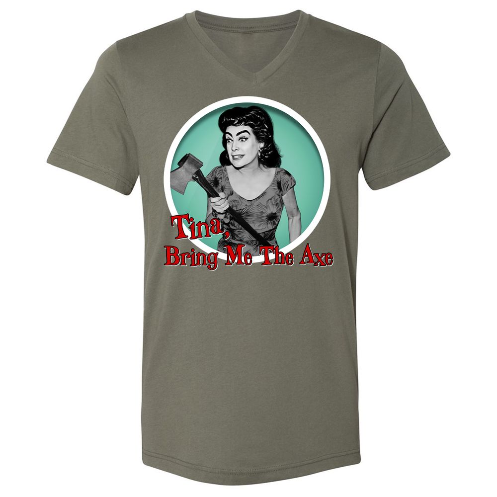 Unisex V-Neck T-Shirt - CN6A69MY - Military Green - 10
