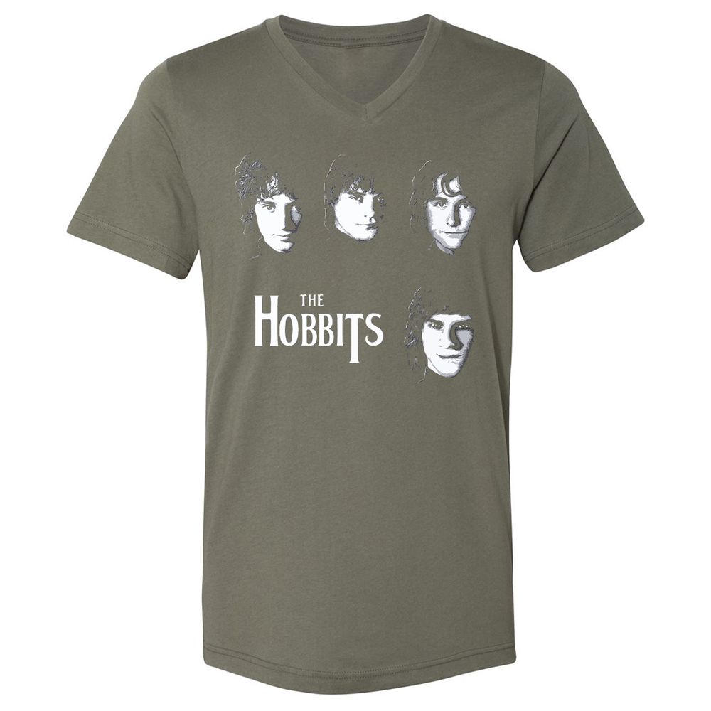 Unisex V-Neck T-Shirt - L2BXMC7M - Military Green - 10