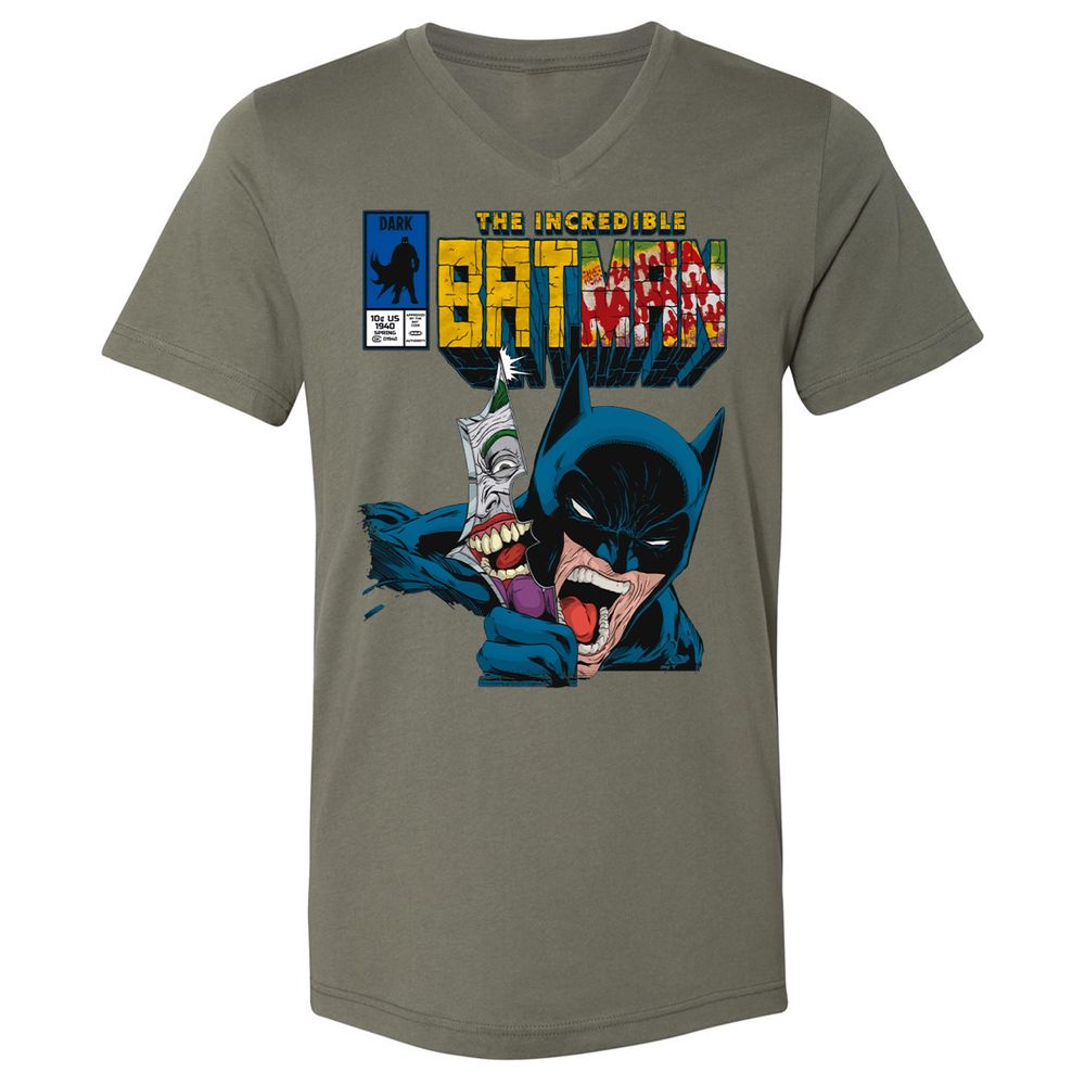 Unisex V-Neck T-Shirt - NMPTYSAM - Military Green - 10