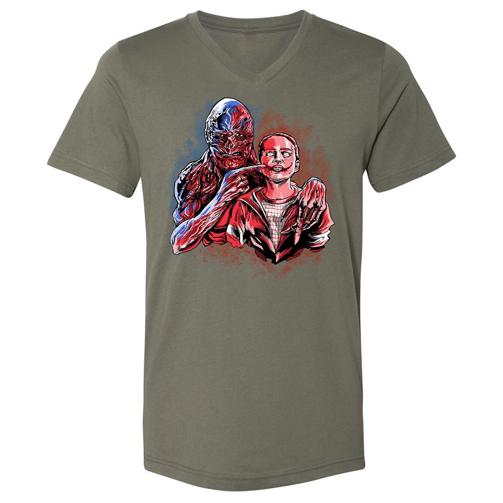 Unisex V-Neck T-Shirt - 7GS65VNT - Military Green - 10