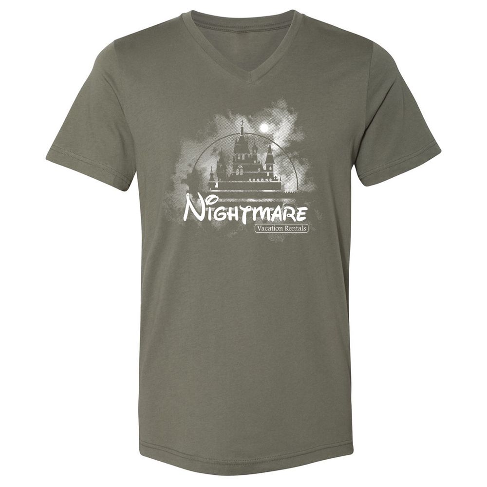 Unisex V-Neck T-Shirt - V5VL7HE7 - Military Green - 10