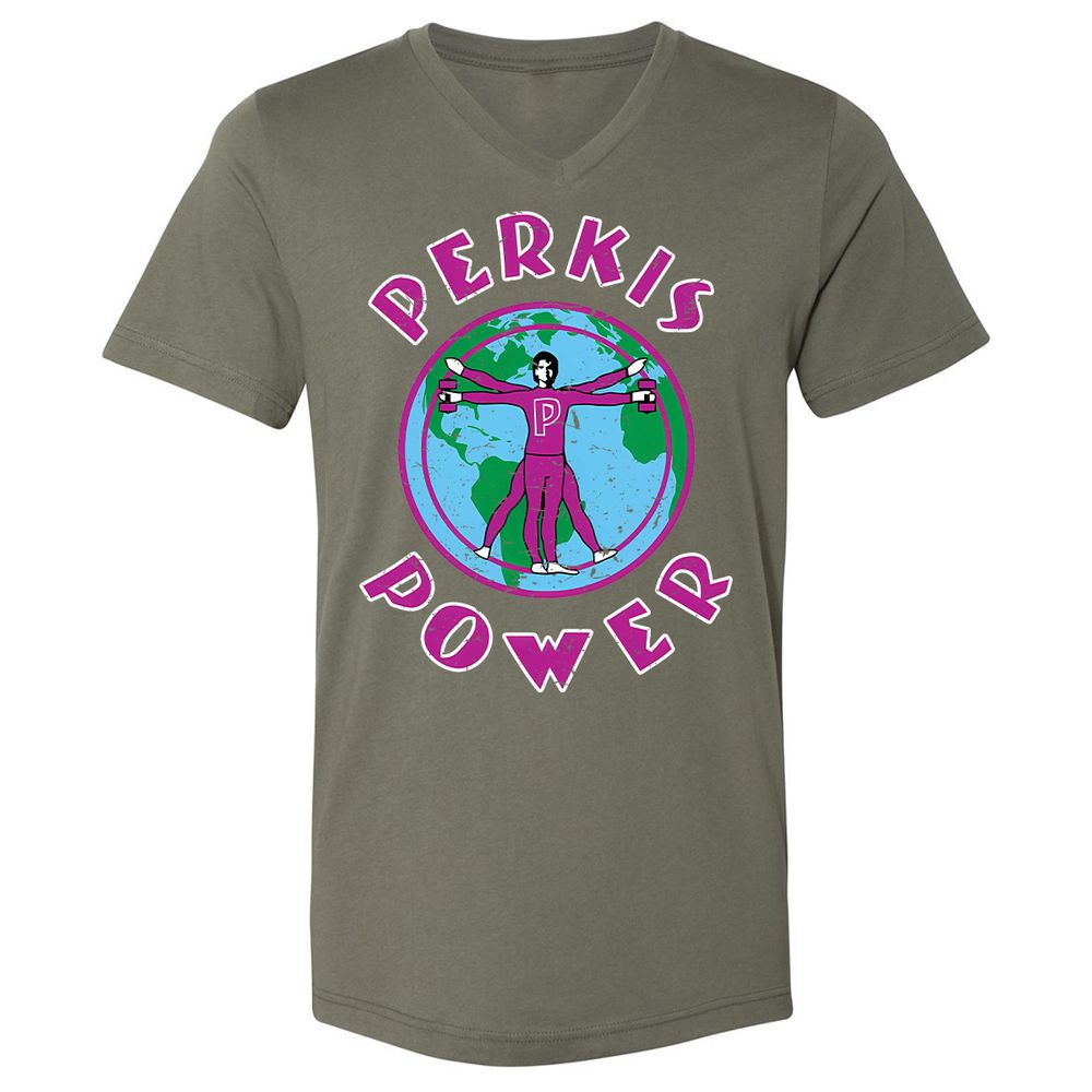 Unisex V-Neck T-Shirt - SQN7T4CR - Military Green - 10