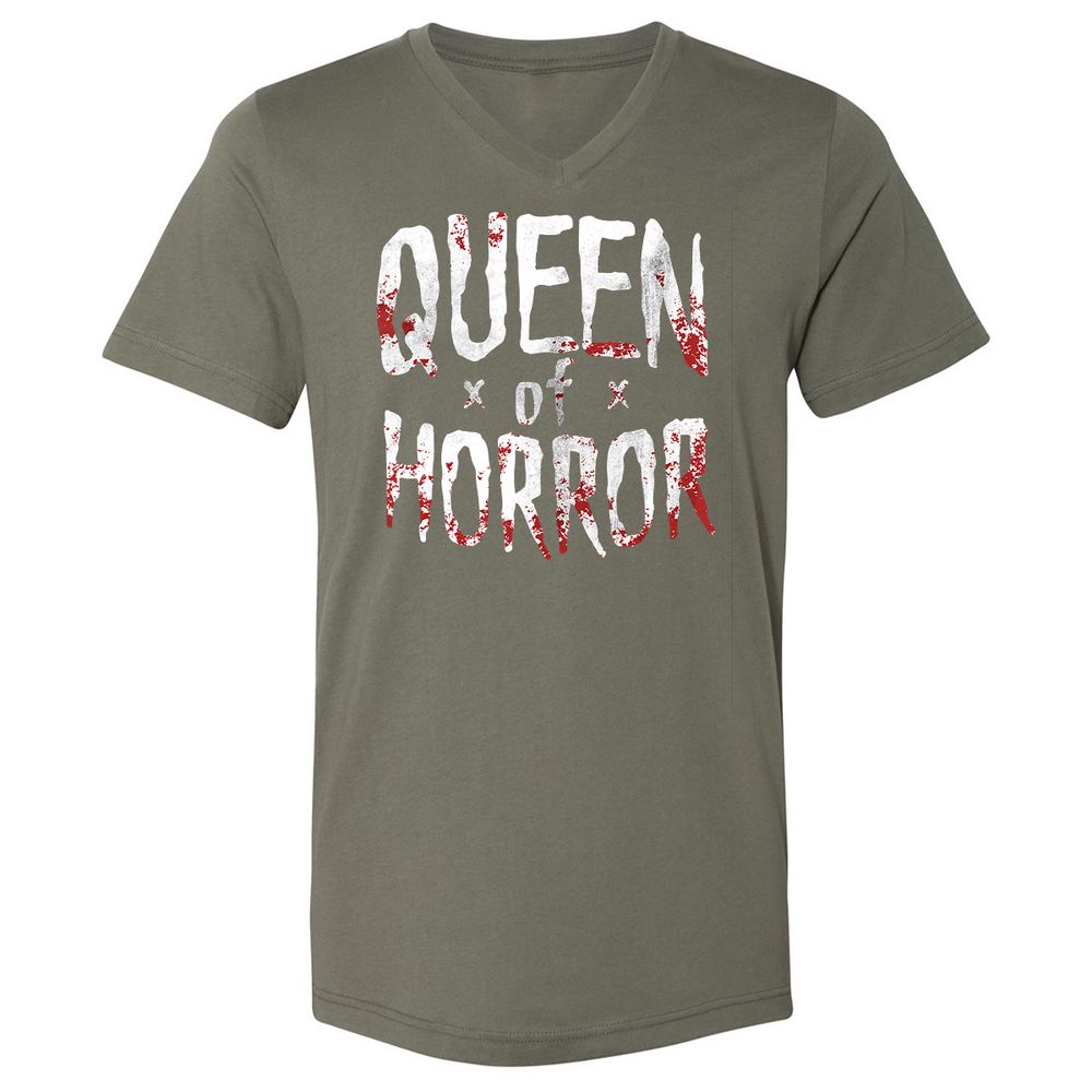 Unisex V-Neck T-Shirt - NFZNU3F8 - Military Green - 10