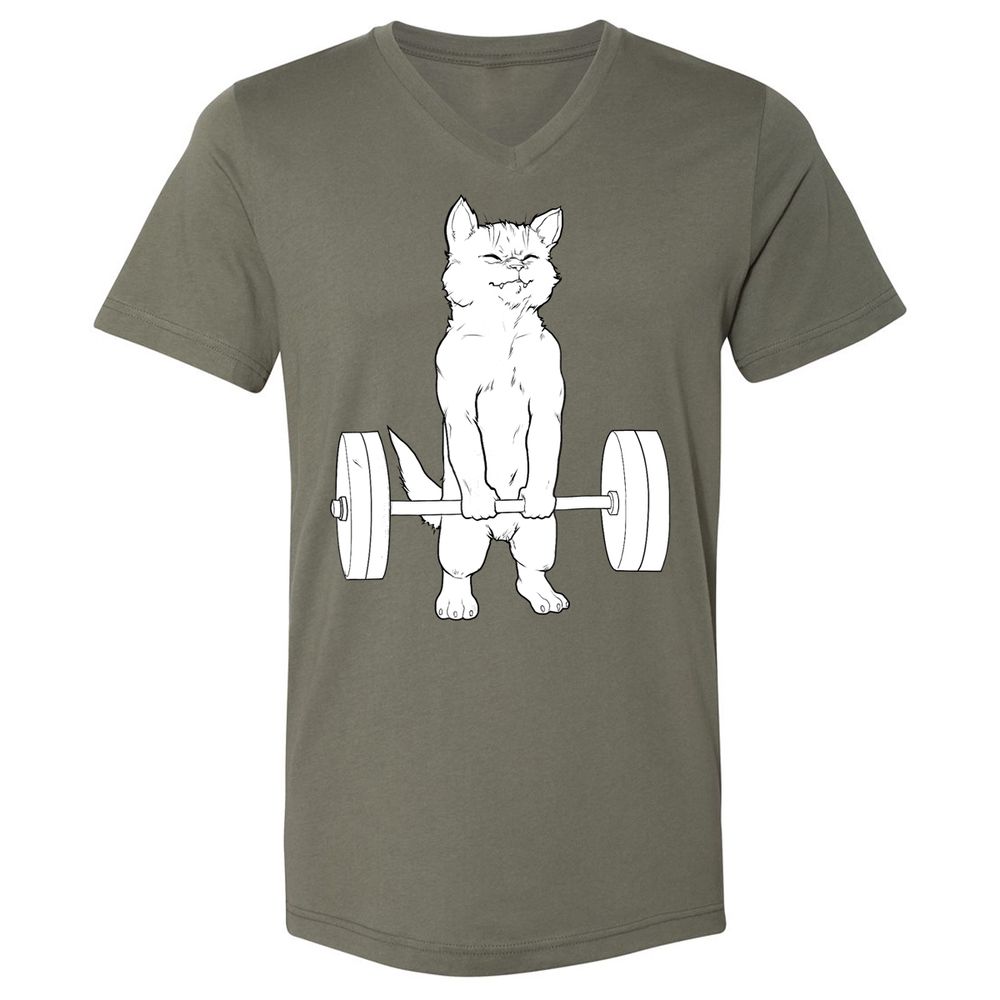 Unisex V-Neck T-Shirt - WE91CHCZ - Military Green - 10