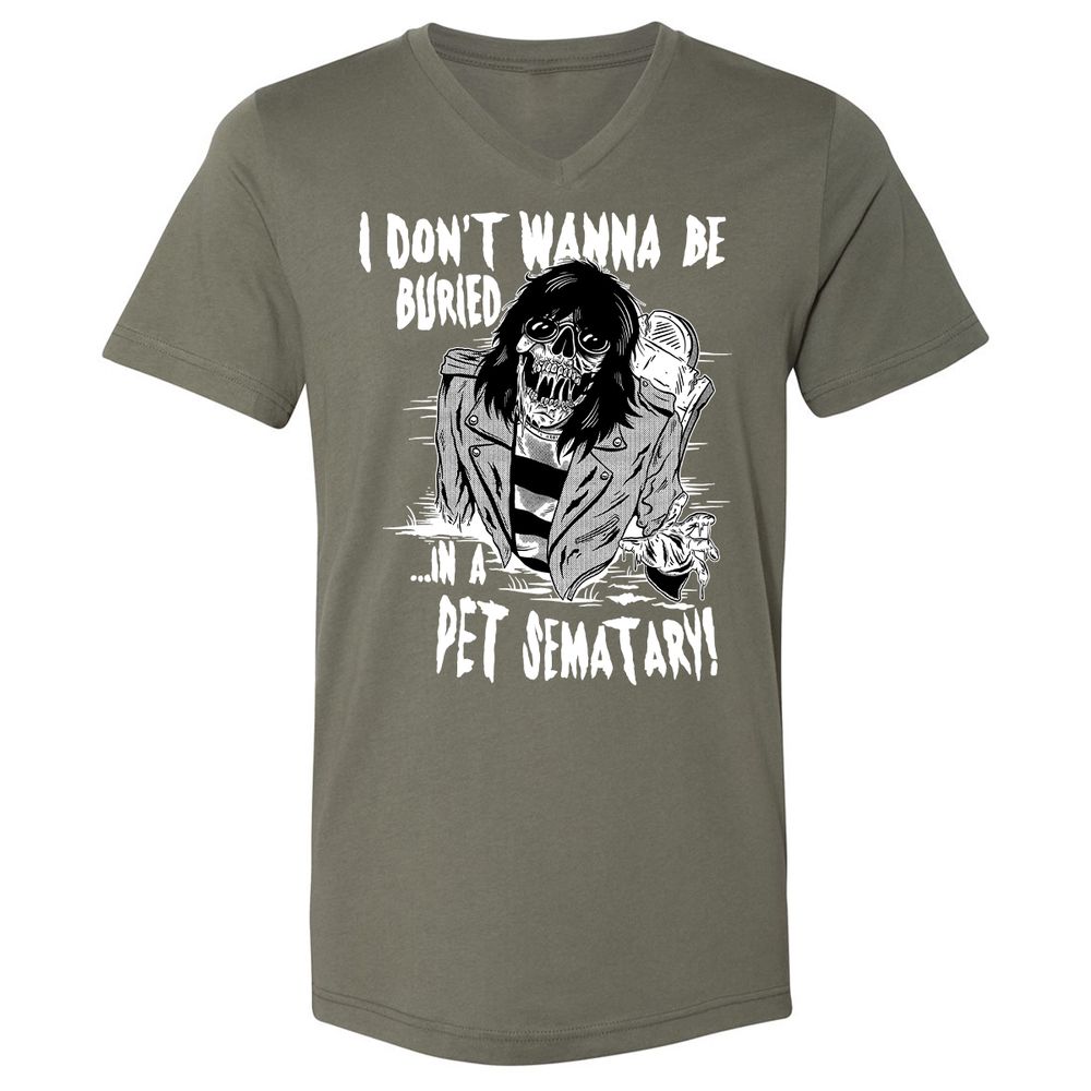 Unisex V-Neck T-Shirt - 52U8K8U5 - Military Green - 10