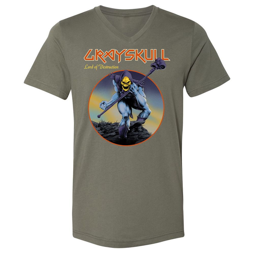 Unisex V-Neck T-Shirt - 84FZCFUN - Military Green - 10