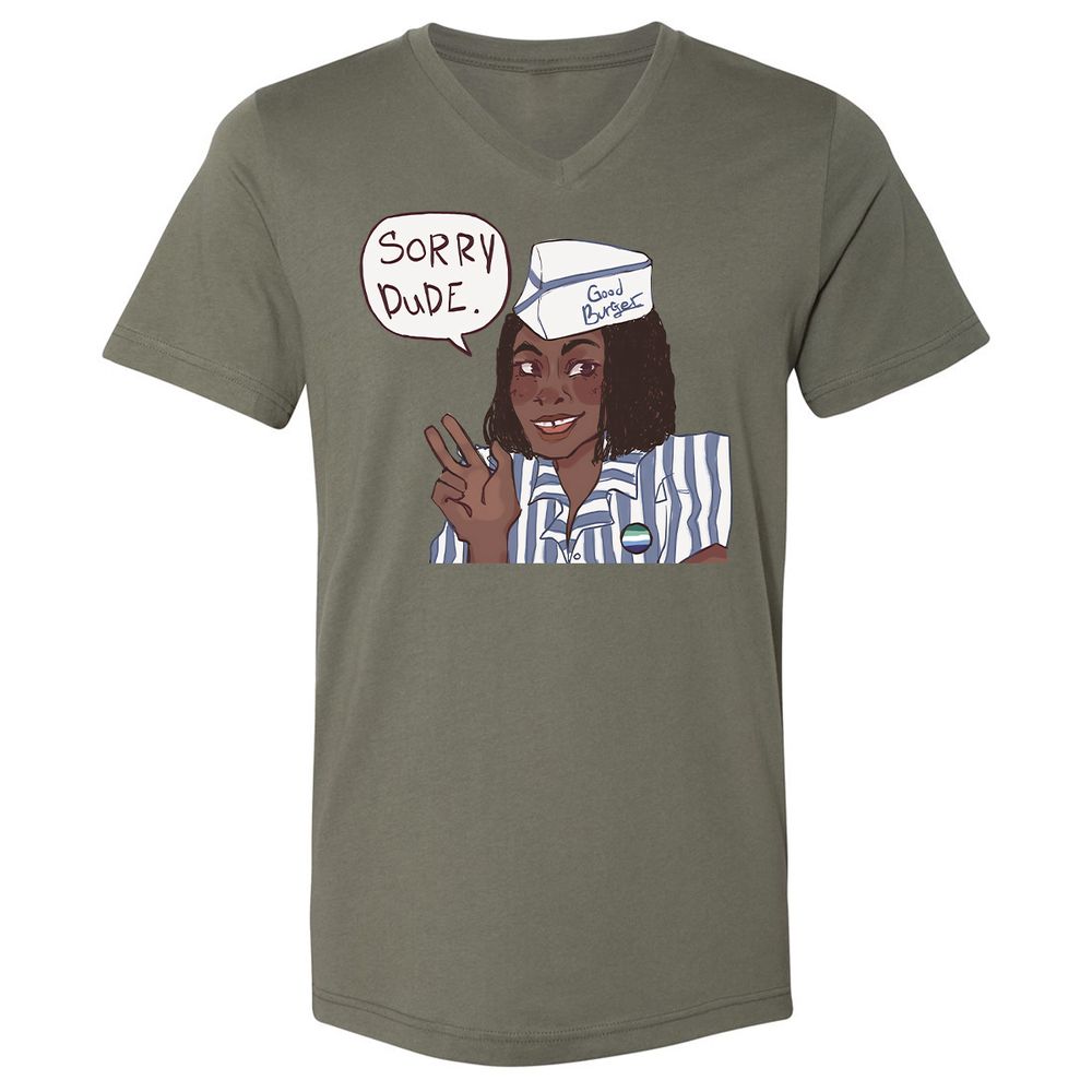 Unisex V-Neck T-Shirt - GDRYEMTK - Military Green - 10