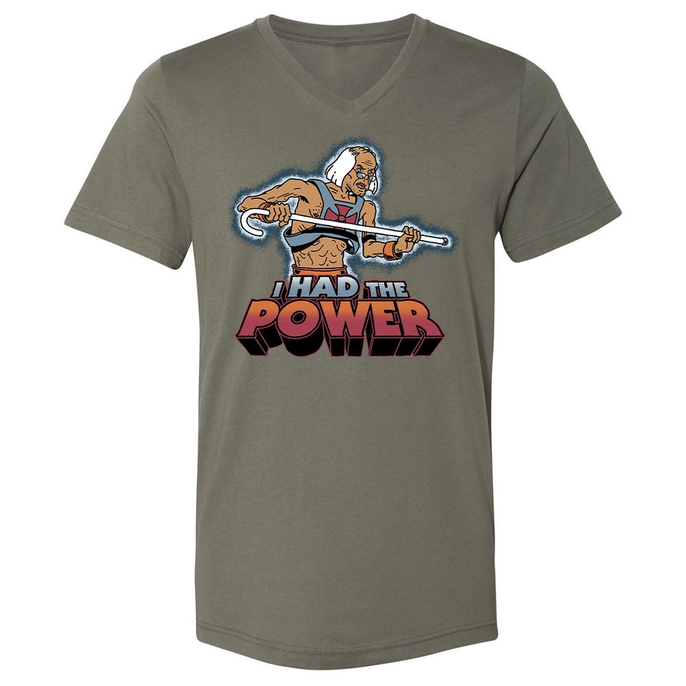 Unisex V-Neck T-Shirt - ZM6RUJN3 - Military Green - 10