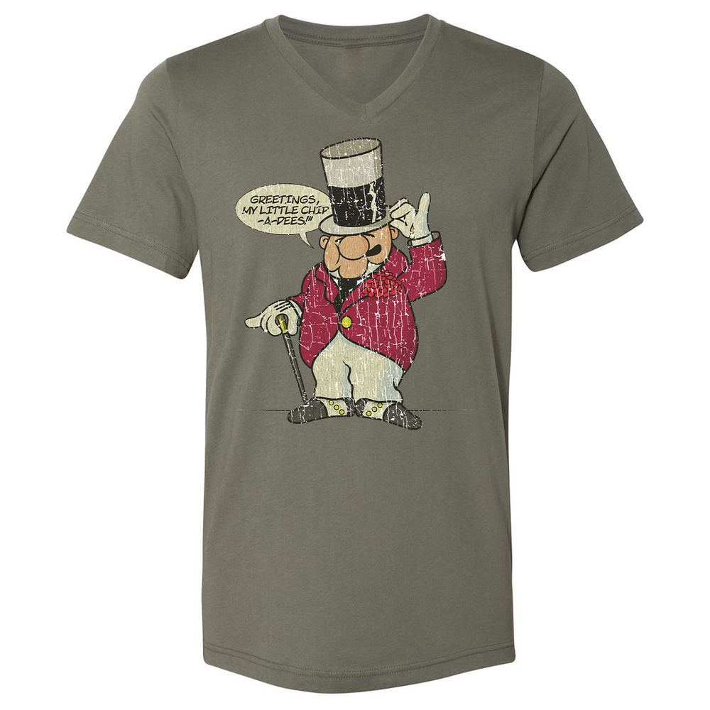 Unisex V-Neck T-Shirt - YZZ1PWQL - Military Green - 10