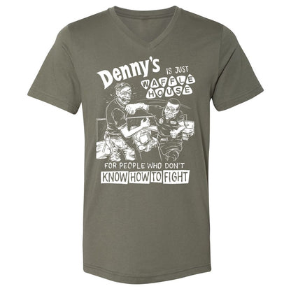 Unisex V-Neck T-Shirt - 5ZSNV8SE - Military Green - 10