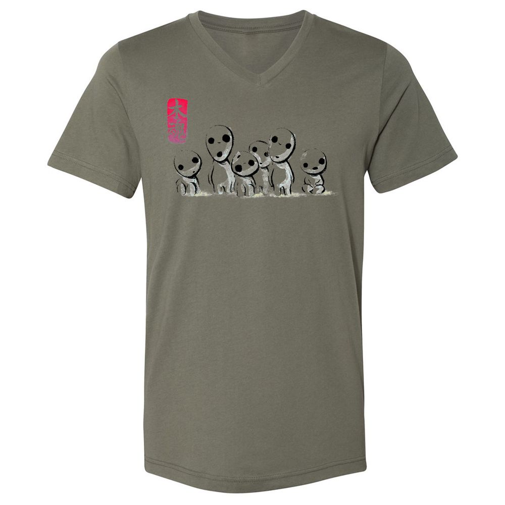 Unisex V-Neck T-Shirt - 7Y8Z5APS - Military Green - 10