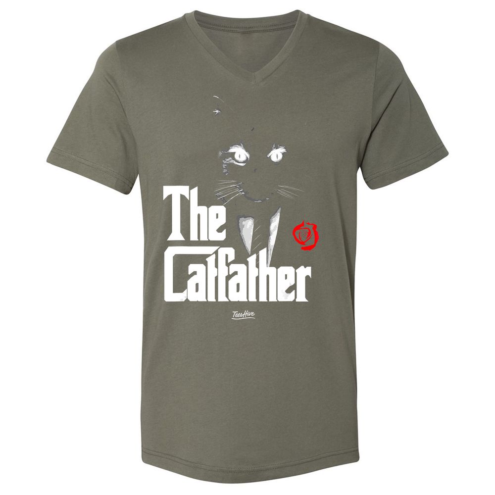 Unisex V-Neck T-Shirt - LBD55TF6 - Military Green - 10