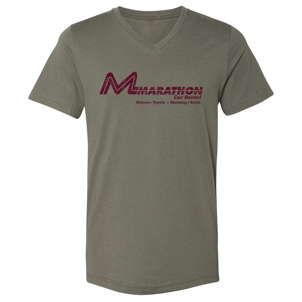 Unisex V-Neck T-Shirt - L6JBT89W - Military Green - 10