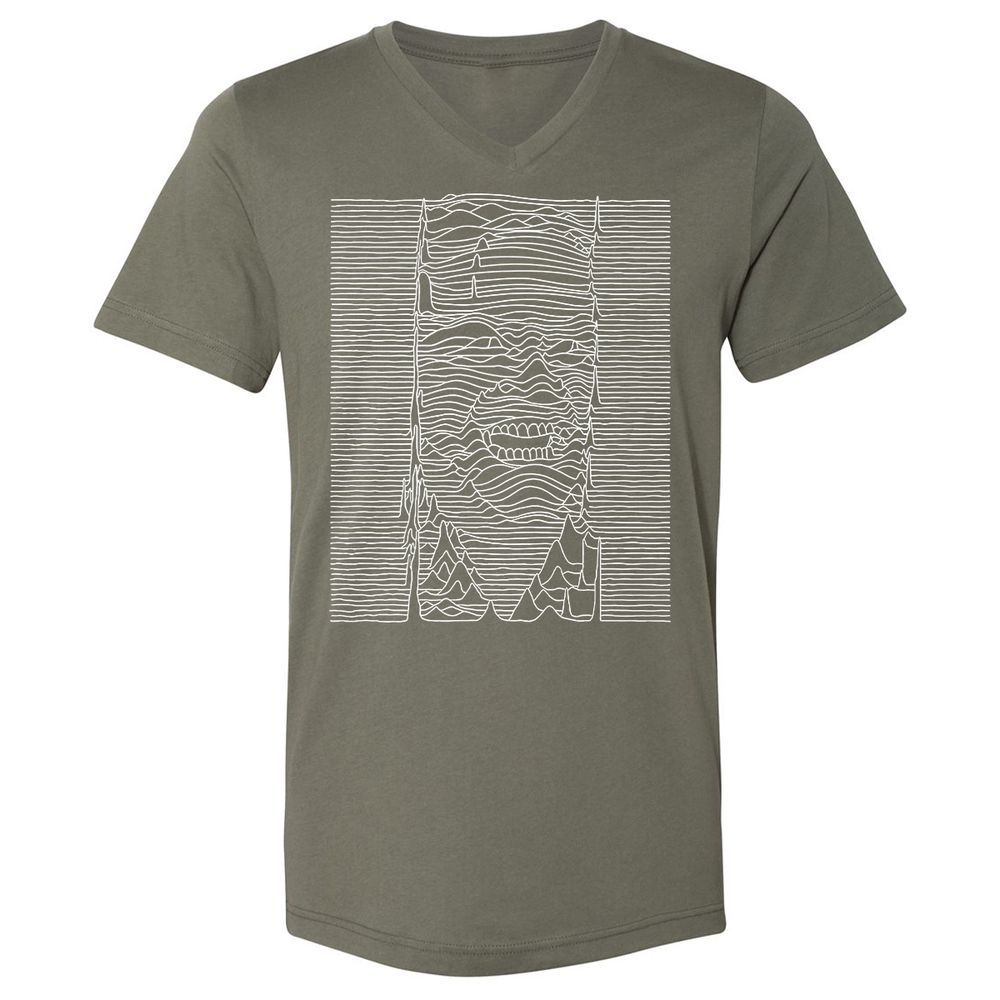 Unisex V-Neck T-Shirt - JEGP71F5 - Military Green - 10
