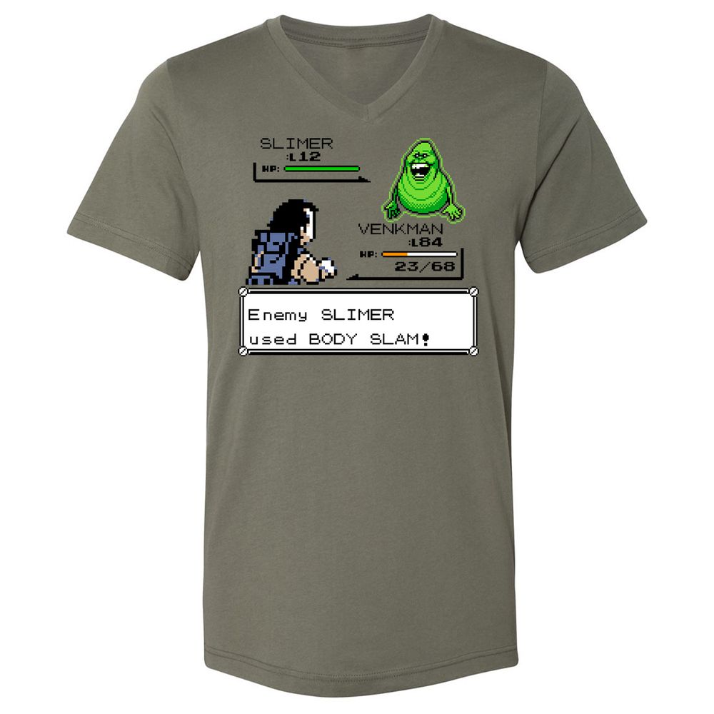 Unisex V-Neck T-Shirt - FZ83FH6R - Military Green - 10