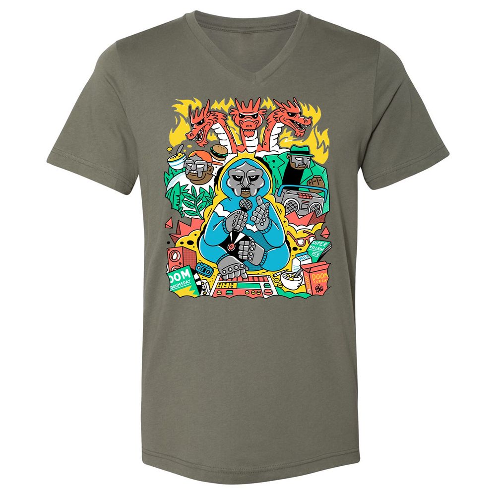 Unisex V-Neck T-Shirt - TT84195T - Military Green - 10