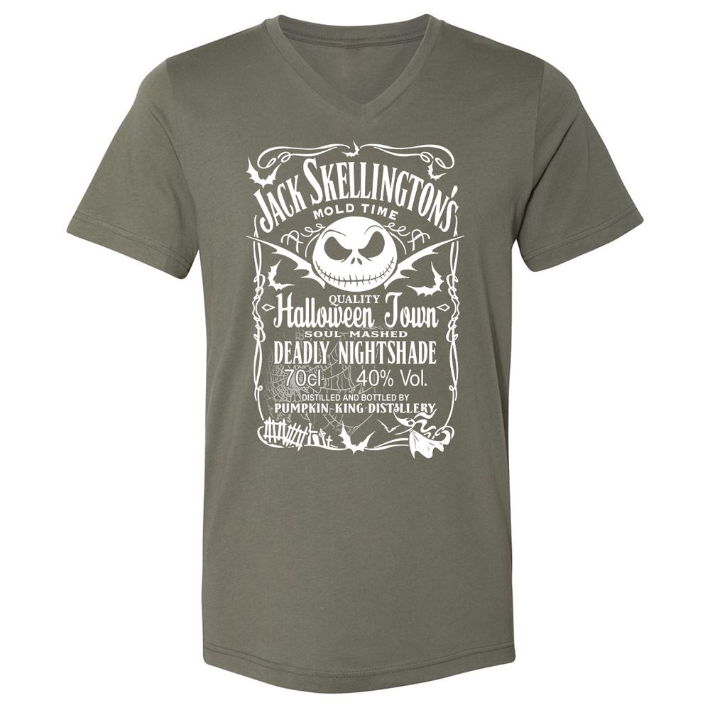 Unisex V-Neck T-Shirt - D4EQD5C7 - Military Green - 10