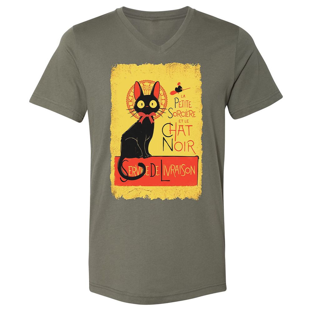 Unisex V-Neck T-Shirt - KQ37GWBR - Military Green - 10